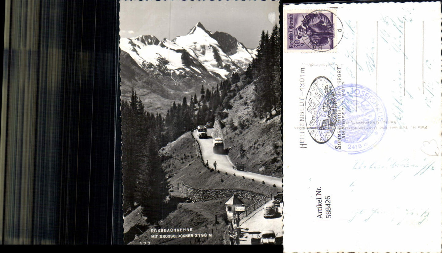 588426,Grossglockner Hochalpenstrasse Heiligenblut Rossbach Kehre Autobus Bus