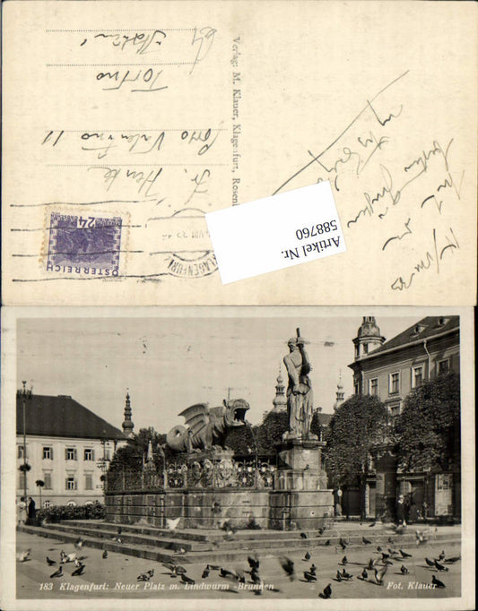 588760,Klagenfurt Stadt Lindwurm pub Foto Klauer 183