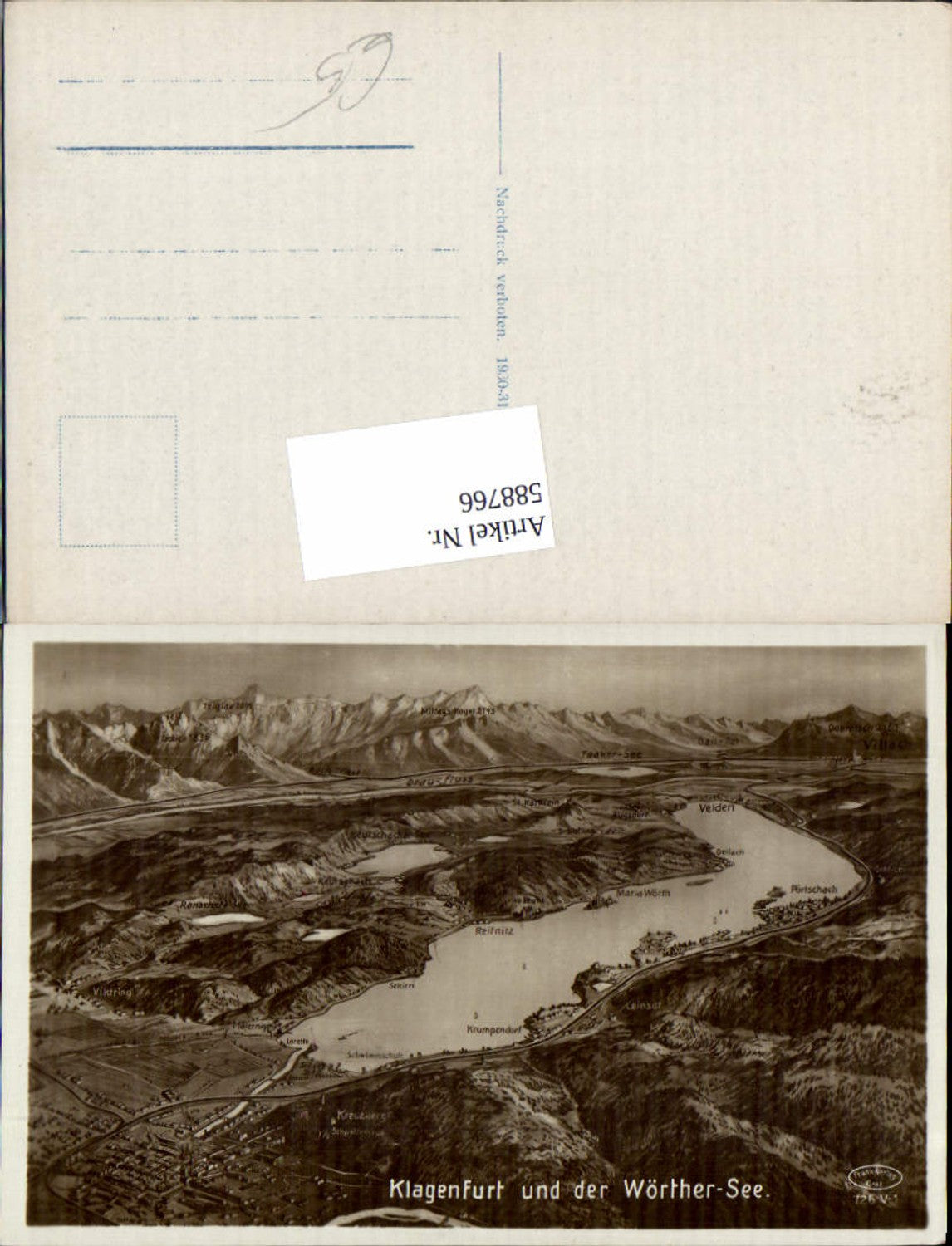 588766,Klagenfurt Stadt Vogelschau Wörthersee