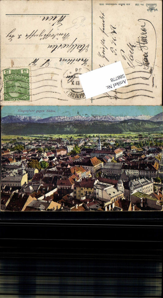 588778,Klagenfurt Stadt gegen Süden um 1905