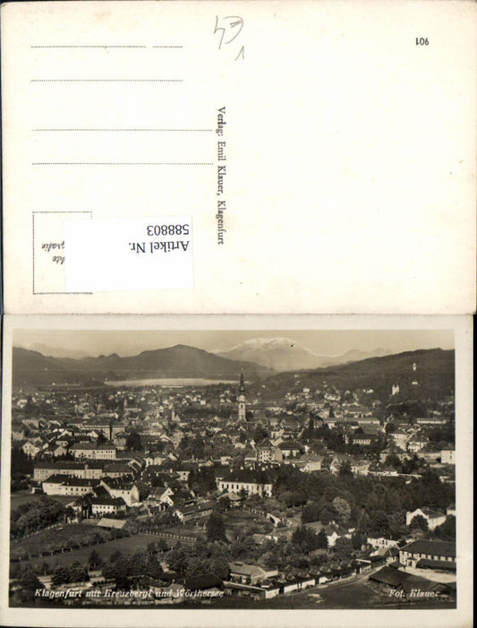 588803,Klagenfurt Stadt Kreuzberg pub Foto Klauer