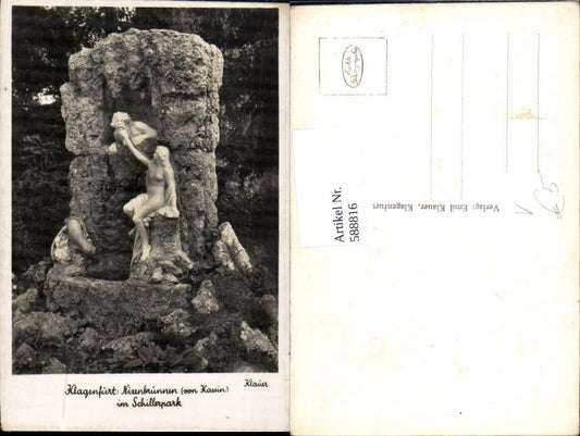588816,Klagenfurt Stadt Schillerpark Nixenbrunnen Nixe Brunnen