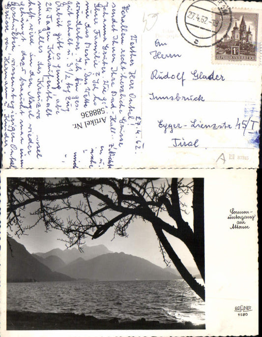 588836,Sonnenuntergang am Attersee