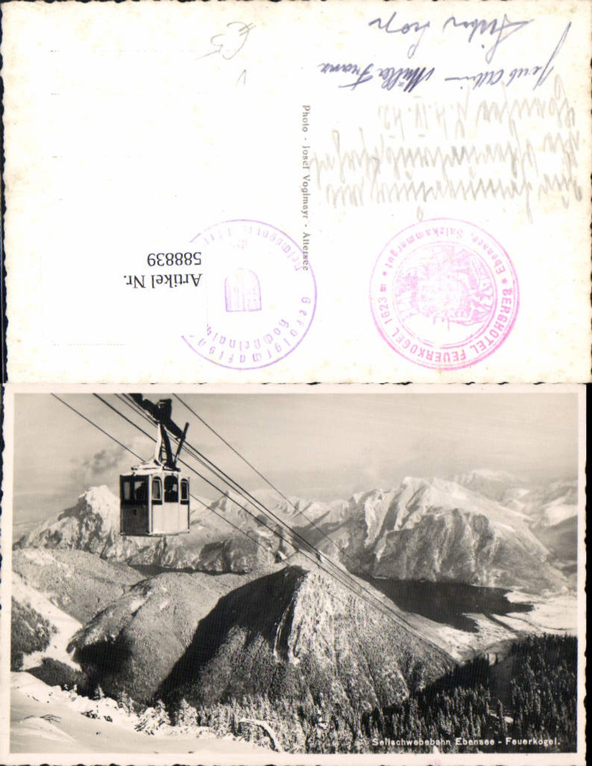 588839,Ebensee Seilschwebebahn Feuerkogel Gondel