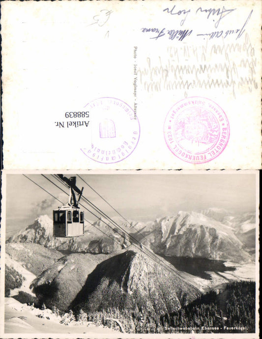 588839,Ebensee Seilschwebebahn Feuerkogel Gondel