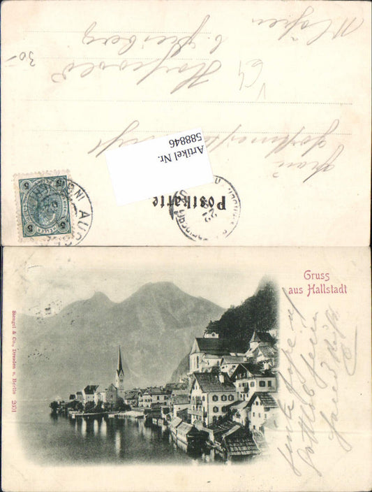 588846,Gruss aus Hallstadt Hallstatt pub Stengel & Co. 2601