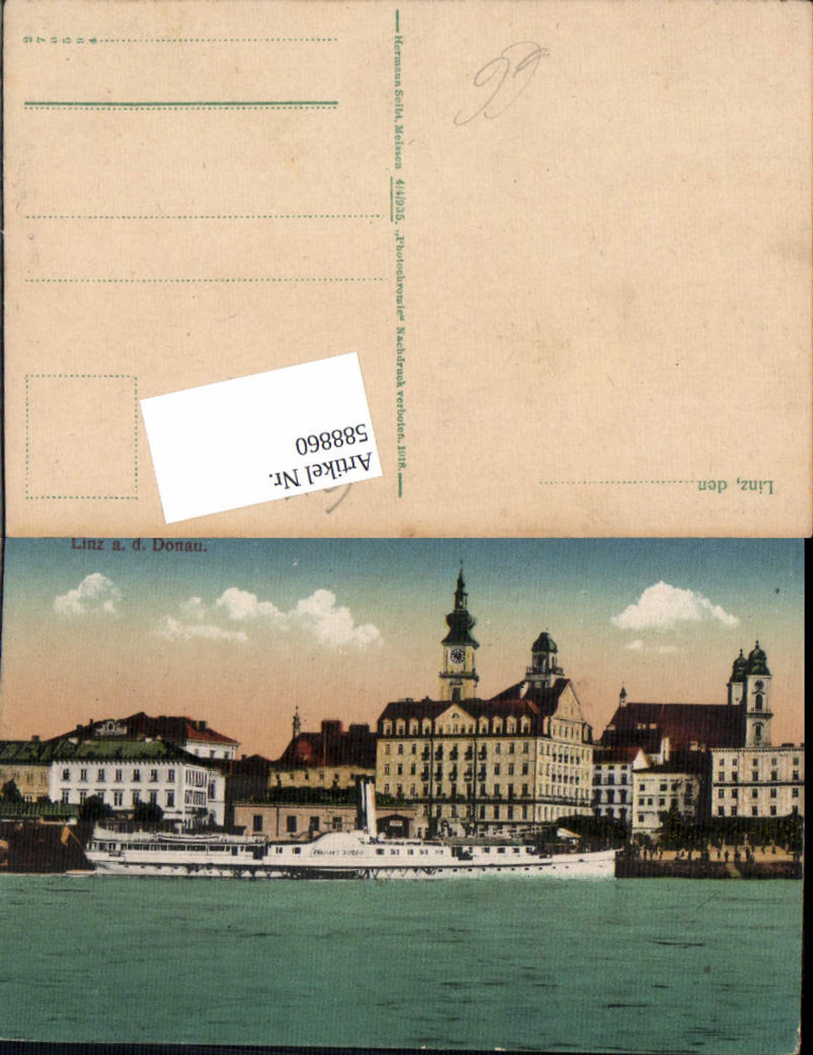 588860,Linz an der Donau Urfahr Dampfer Franz Josef