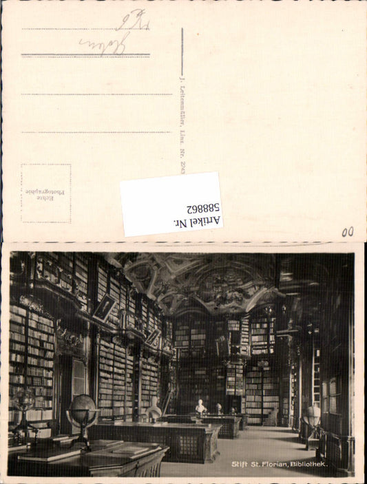 588862,Stift St. Florian Bibliothek Globus