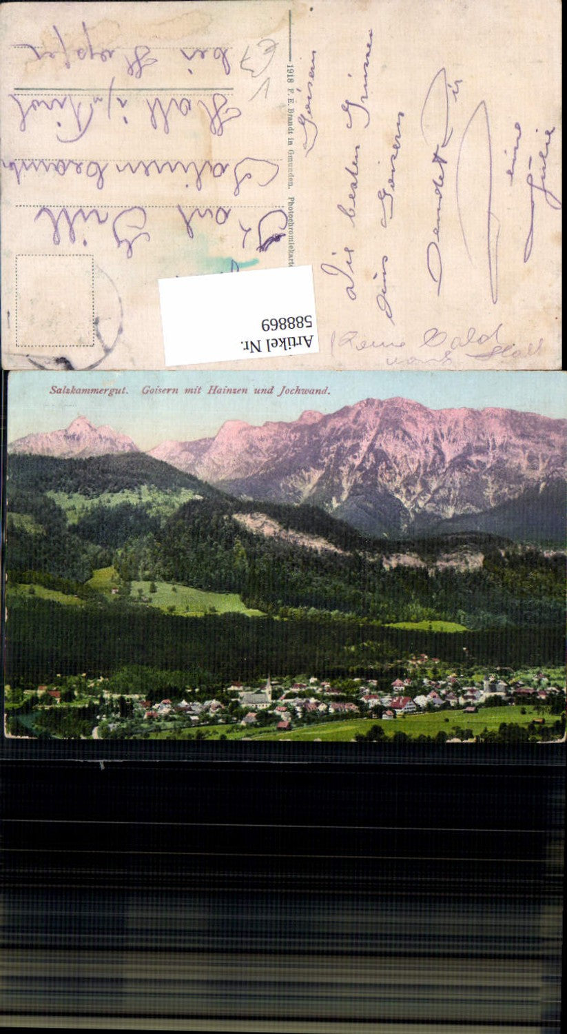 588869,Salzkammergut Goisern m. Hainzen und Jochwand pub Brandt 470