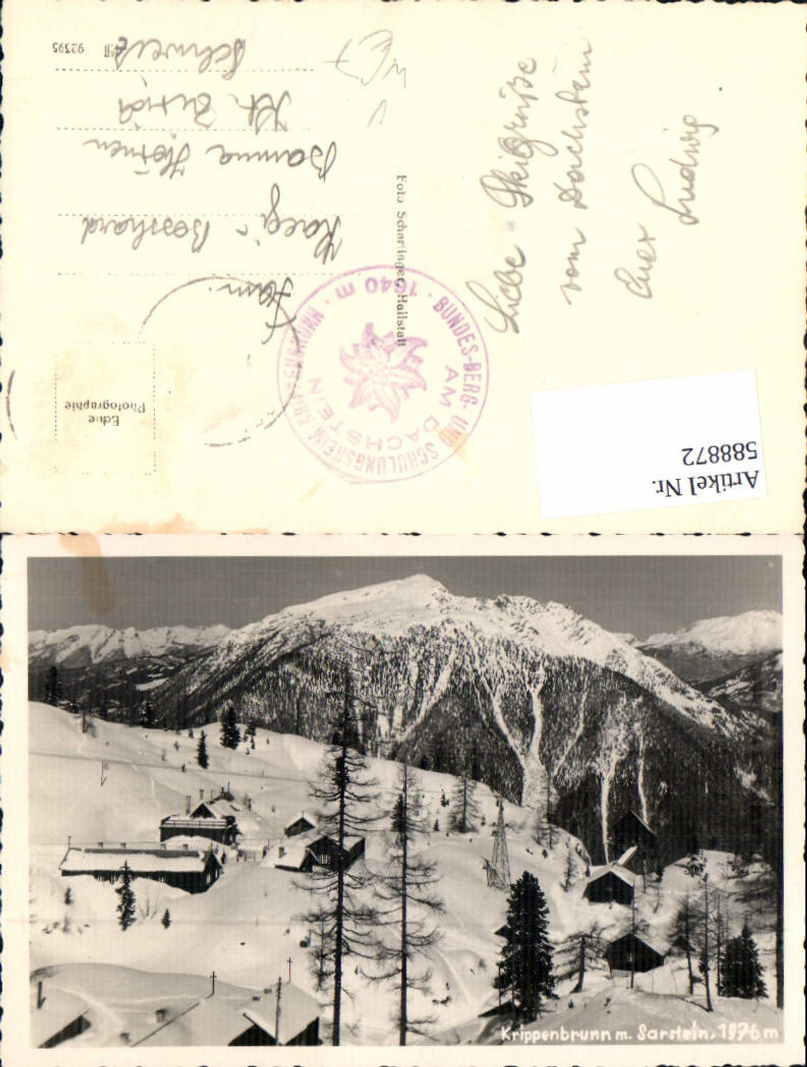 588872,Foto-AK Krippenbrunn bei Obertraun Winkl Hallstatt