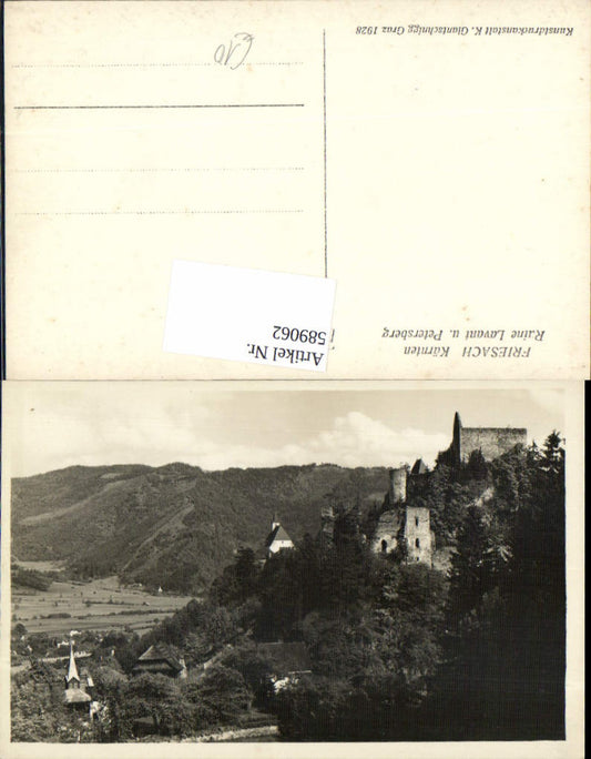589062,Friesach in Kärnten Ruine Petersberg Lavant