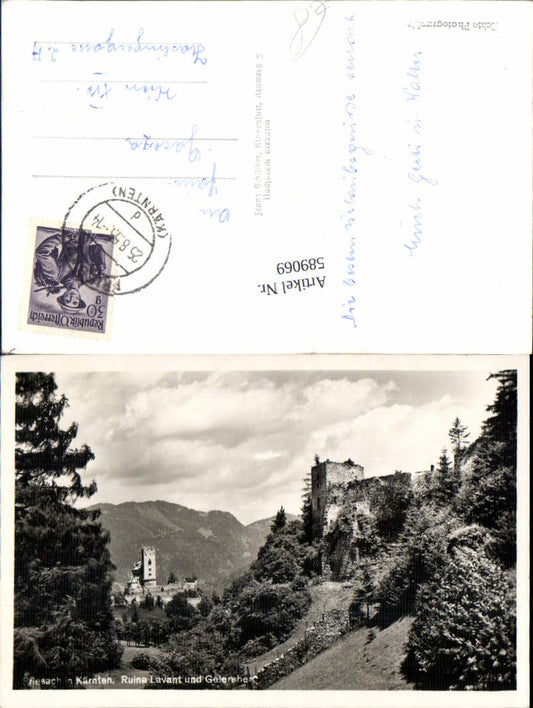 589069,Friesach in Kärnten Ruine Petersberg Lavant