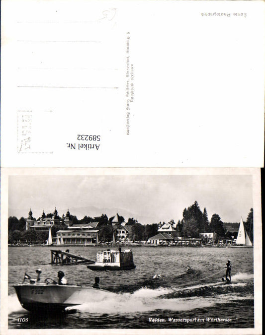 589232,Velden am Wörthersee Wassersport Wasserski Boot