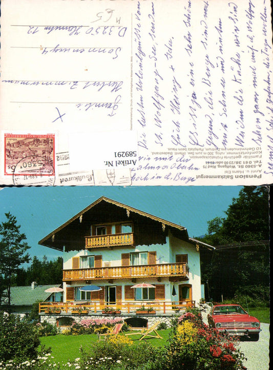 589291,St. Wolfgang am Wolfgangsee Ried Pension Salzkammergut Eisl Auto Oldtimer