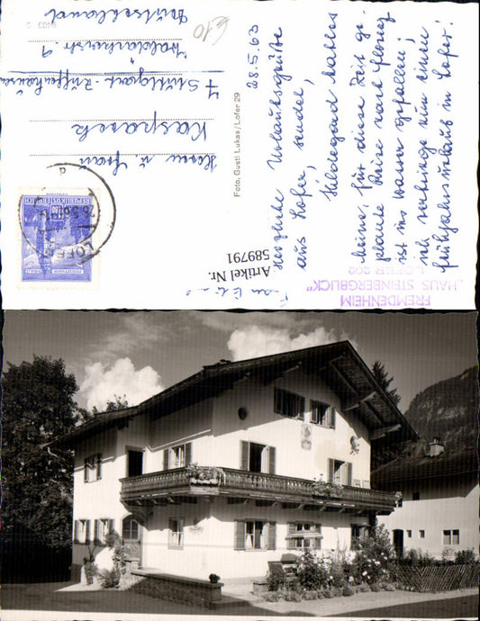 589791,tolle AK Lofer Fremdenheim Steinbergblick Pension