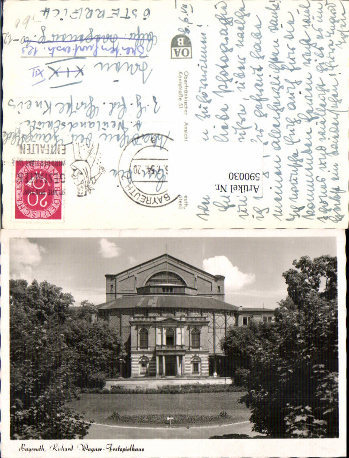 590030,Bayreuth Richard Wagner Festspielhaus Theater