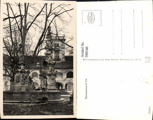 590548,Foto Ak Heiligenkreuz Kloster Brunnen