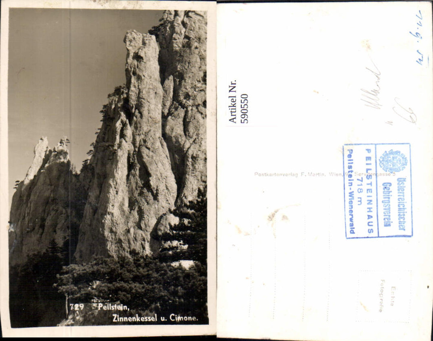 590550,Foto Ak Peilstein Zinnenkessel u. Cimone Altenmarkt an der Triesting