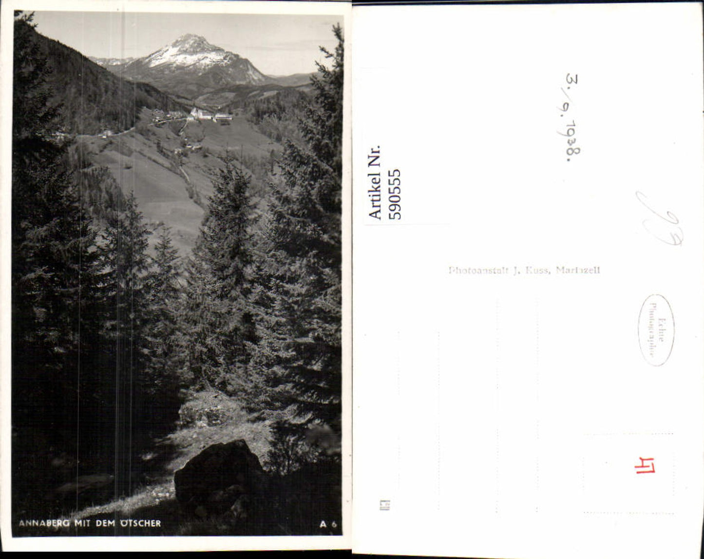 590555,Foto Ak Annaberg m. d. Ötscher