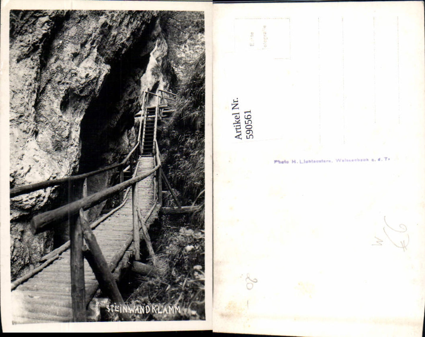 590561,Foto Ak Steinwandklamm Steinwandgraben Weissenbach an der Triesting