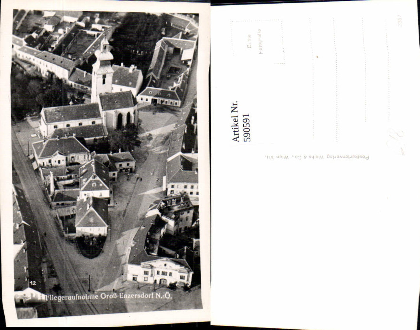 590591,Fliegeraufnahme Groß-Enzersdorf