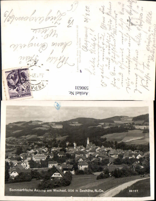 590631,Foto Ak Aspang a. Wechsel Aspang-Markt Ansicht