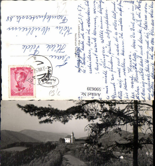 590639,Foto Ak Maria Langegg i. d. Wachau Wallfahrtskirche Bergern im Dunkelsteinerwald