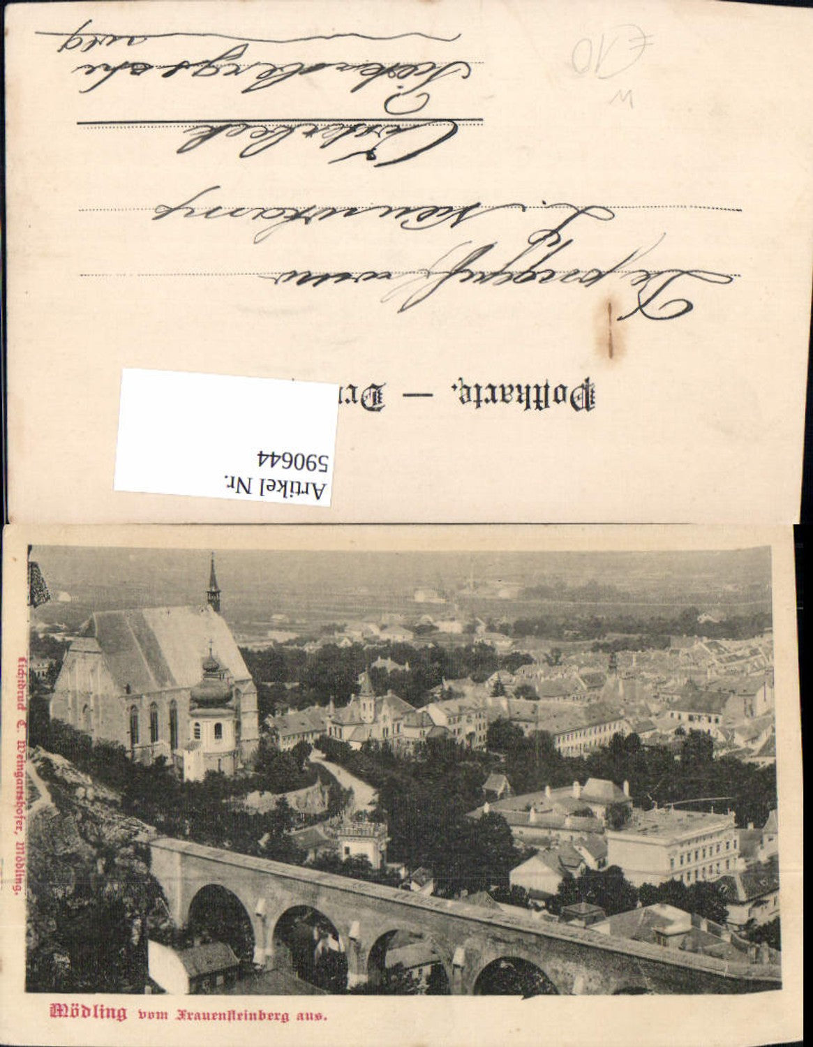 590644,Mödling v. Frauensteinberg aus Viadukt