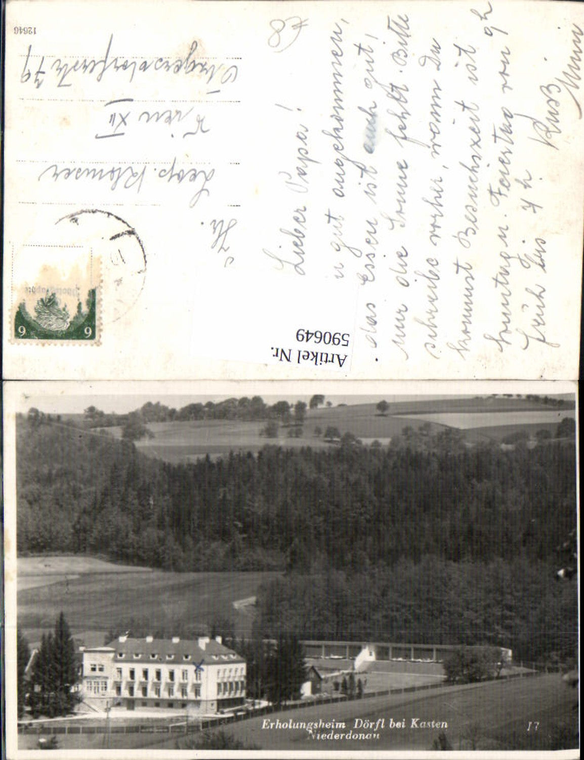 590649,Foto Ak Erholungsheim Dörfl b. Kasten bei Böheimkirchen