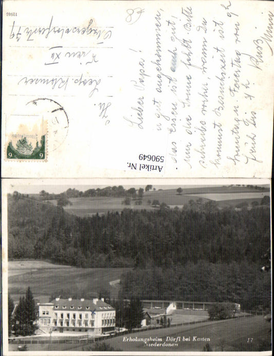 590649,Foto Ak Erholungsheim Dörfl b. Kasten bei Böheimkirchen