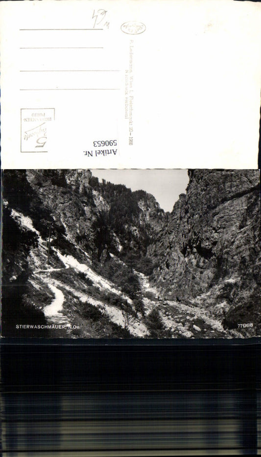 590653,Foto Ak Stierwaschmäuer Wienerbruck Annaberg