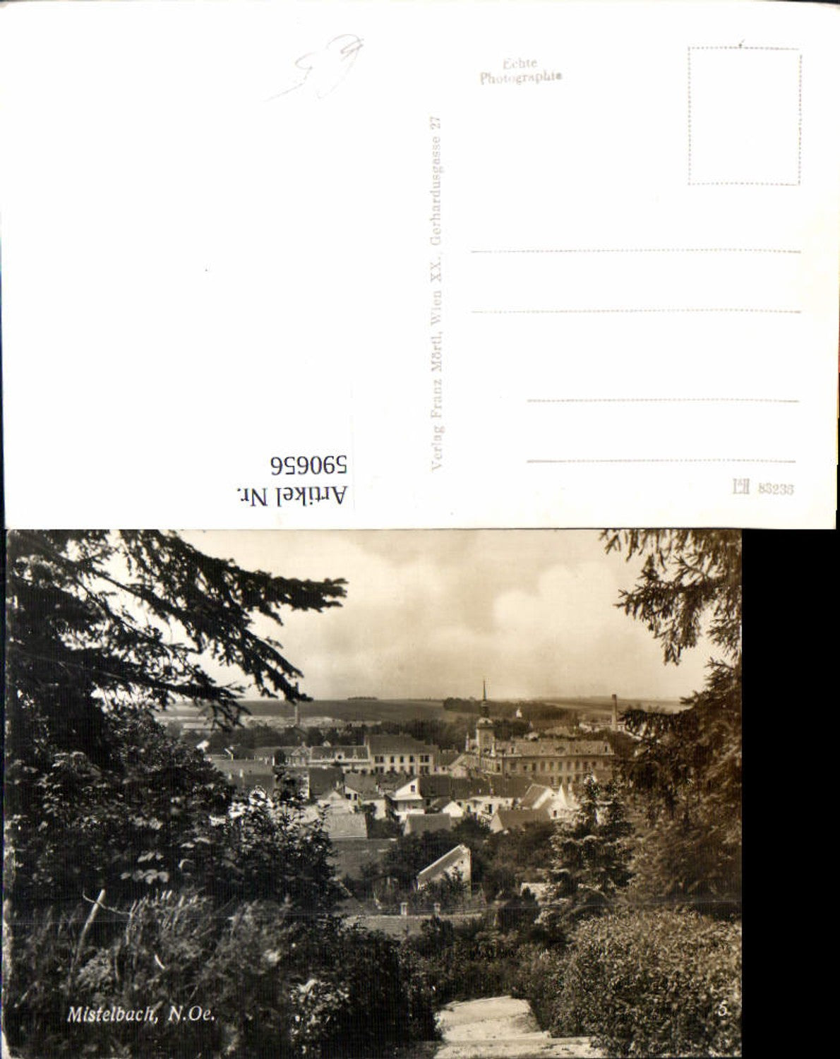 590656,Foto Ak Mistelbach Ansicht