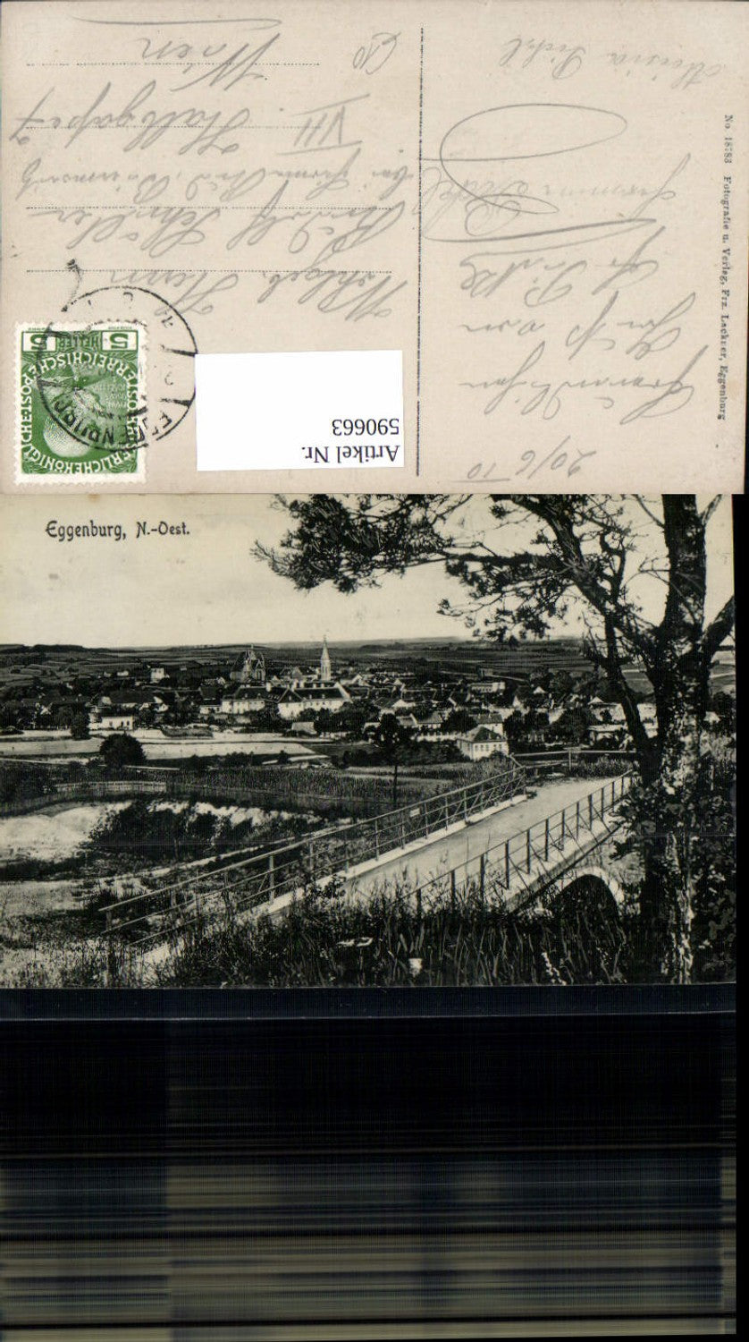 590663,Eggenburg Ansicht m. Brücke