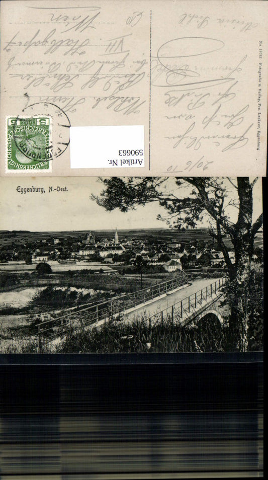 590663,Eggenburg Ansicht m. Brücke