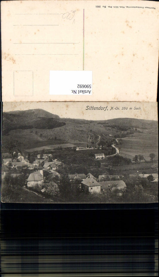 590692,Sittendorf Totale Gemeinde Wienerwald pub Sperling 2831