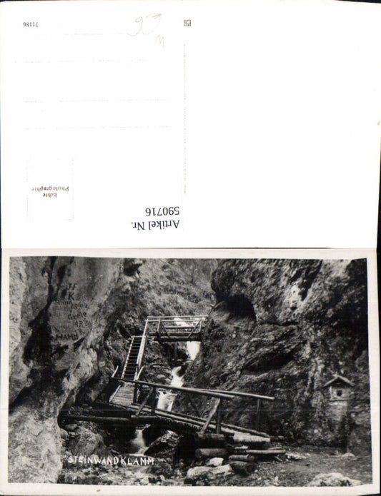 590716,Foto Ak Steinwandklamm Weissenbach an der Triesting