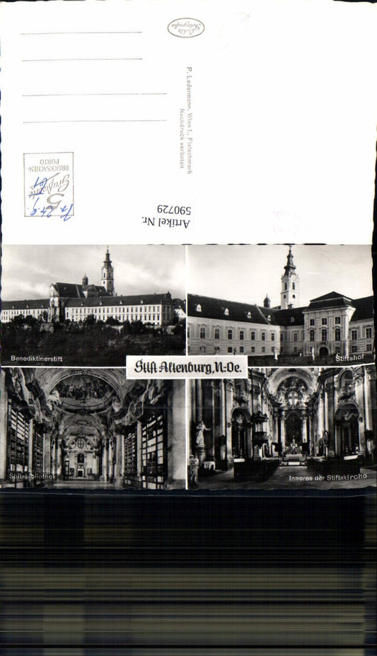 590729,Mehrbild Ak Stift Altenburg Inneres u. Bibliothek