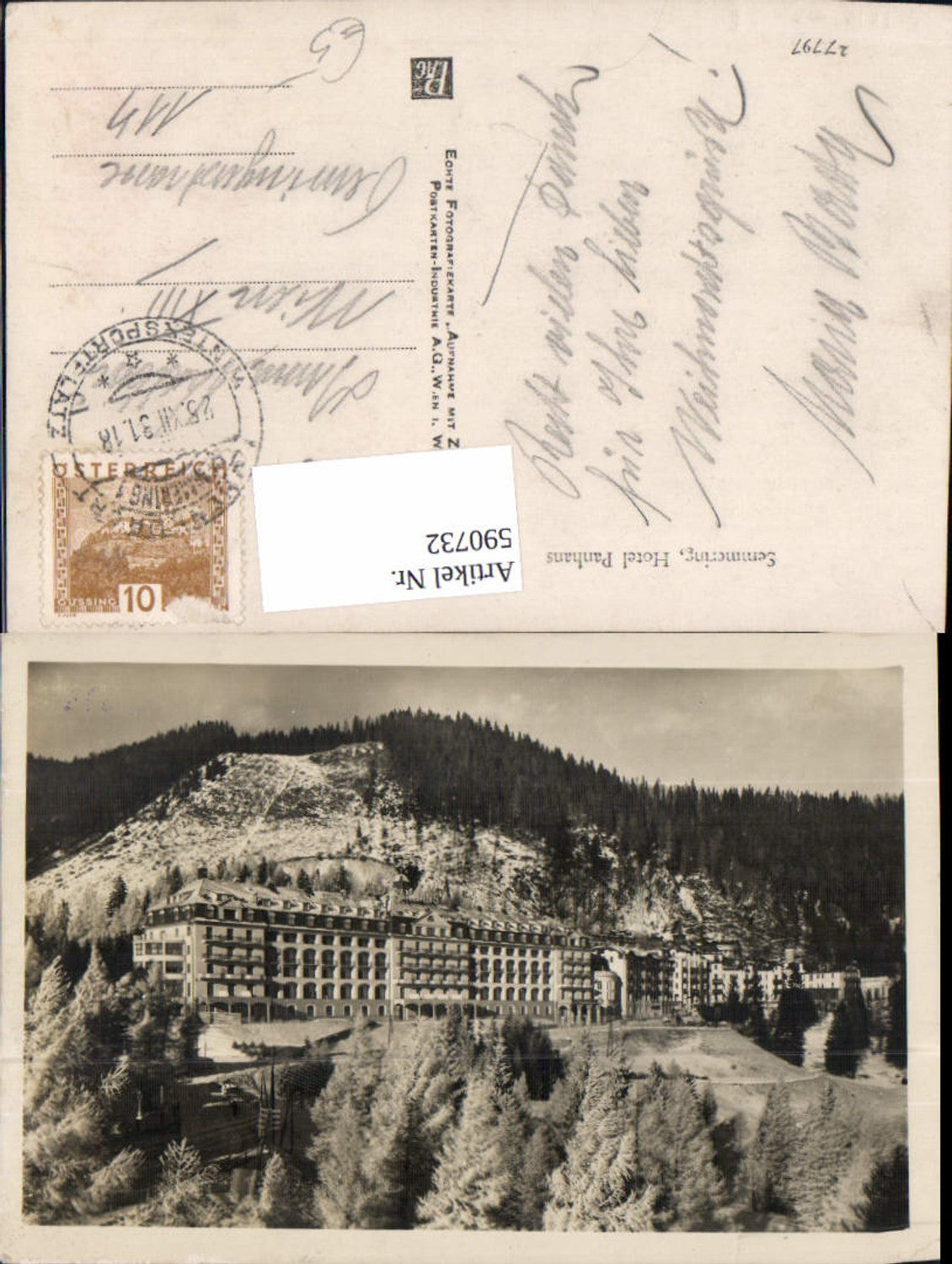 590732,Semmering Hotel Panhans
