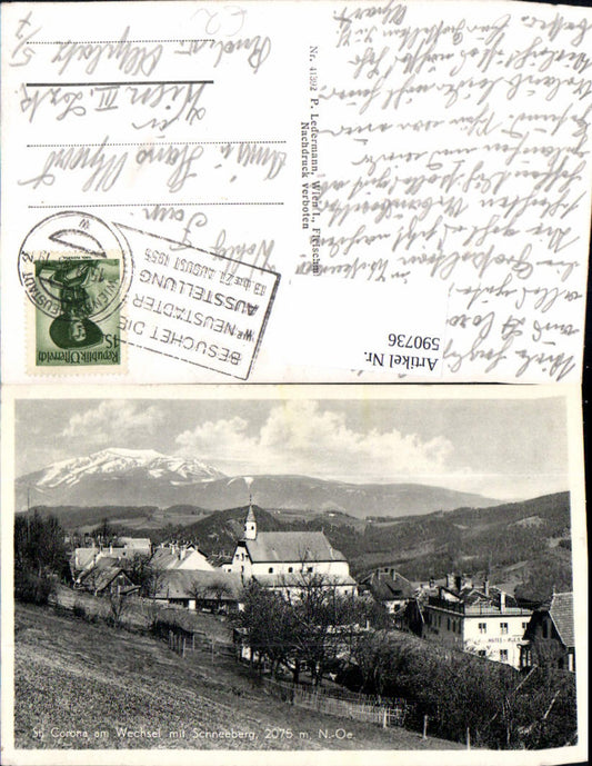 590736,St. Corona a. Wechsel m. Schneeberg