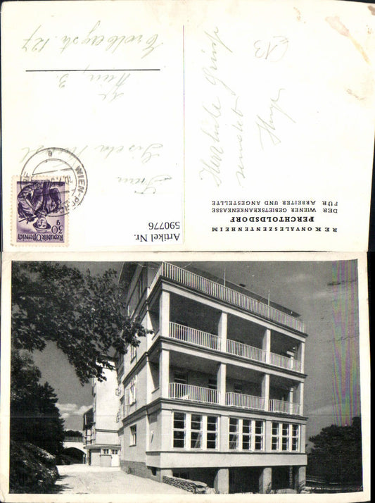 590776,Perchtoldsdorf Rekonvaleszentenheim Wiener Gebirtskrankenkasse