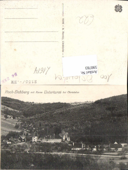 590783,Hocheichberg m. Ruine Unterturm b. St. Christophen Neulengbach