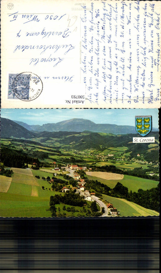 590793,Luftbild St. Corona a. Wechsel Totale pub Alpine Luftbild FÖ 56197