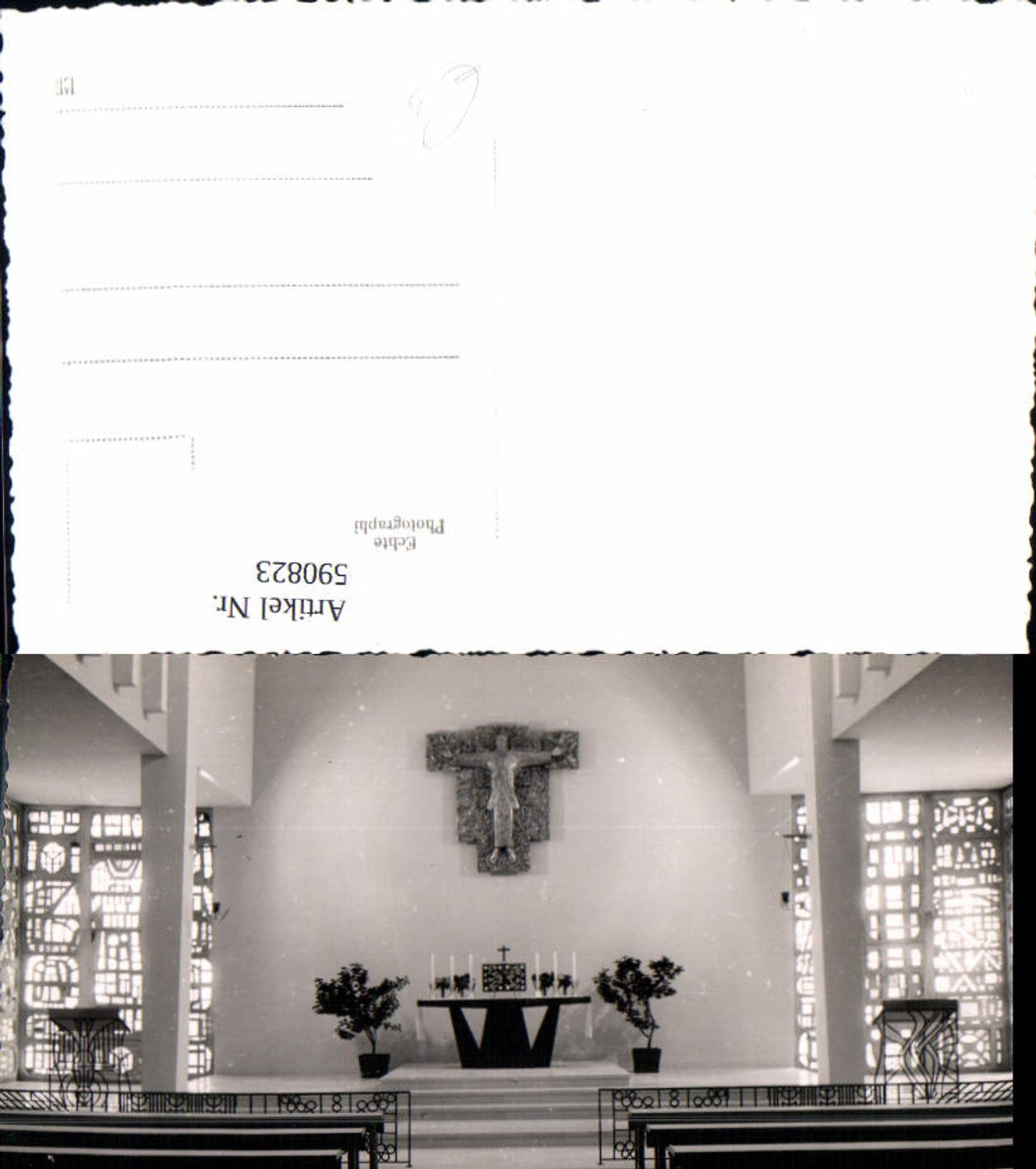 590823,Foto Ak Canisiusheim Horn Kirche Innen