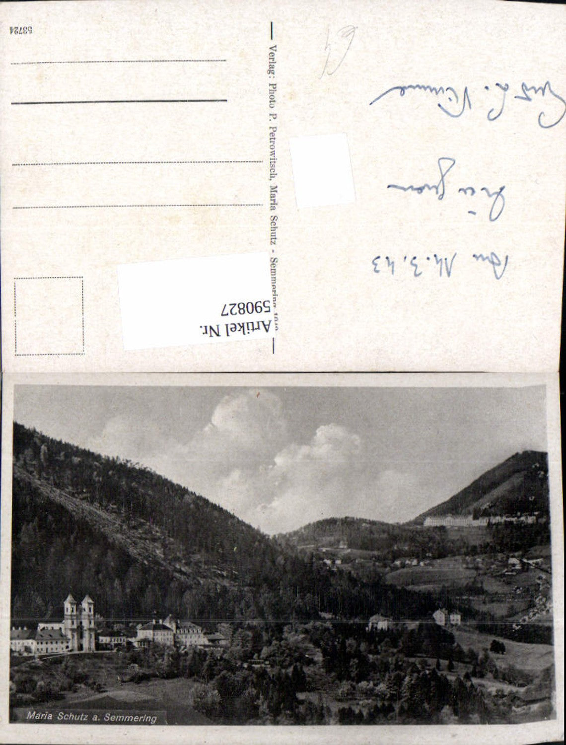 590827,Maria Schutz a. Semmering Schottwien Wallfahrtskirche