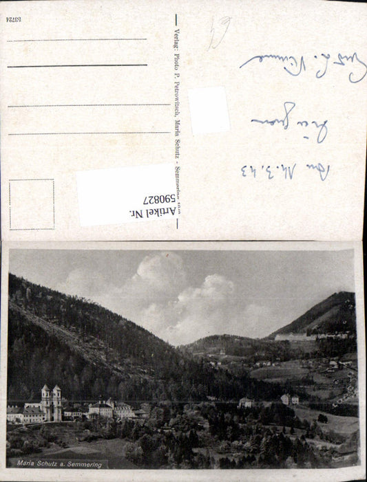590827,Maria Schutz a. Semmering Schottwien Wallfahrtskirche