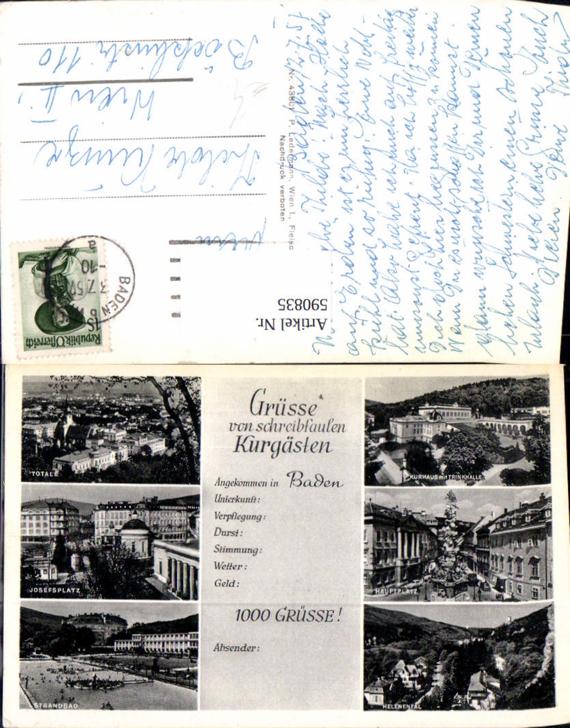 590835,Schreibfaul Baden Totale Kurhaus Helenental