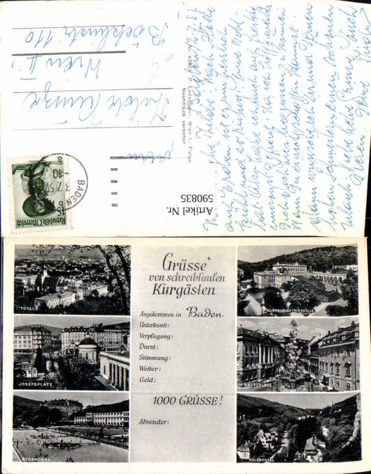 590835,Schreibfaul Baden Totale Kurhaus Helenental