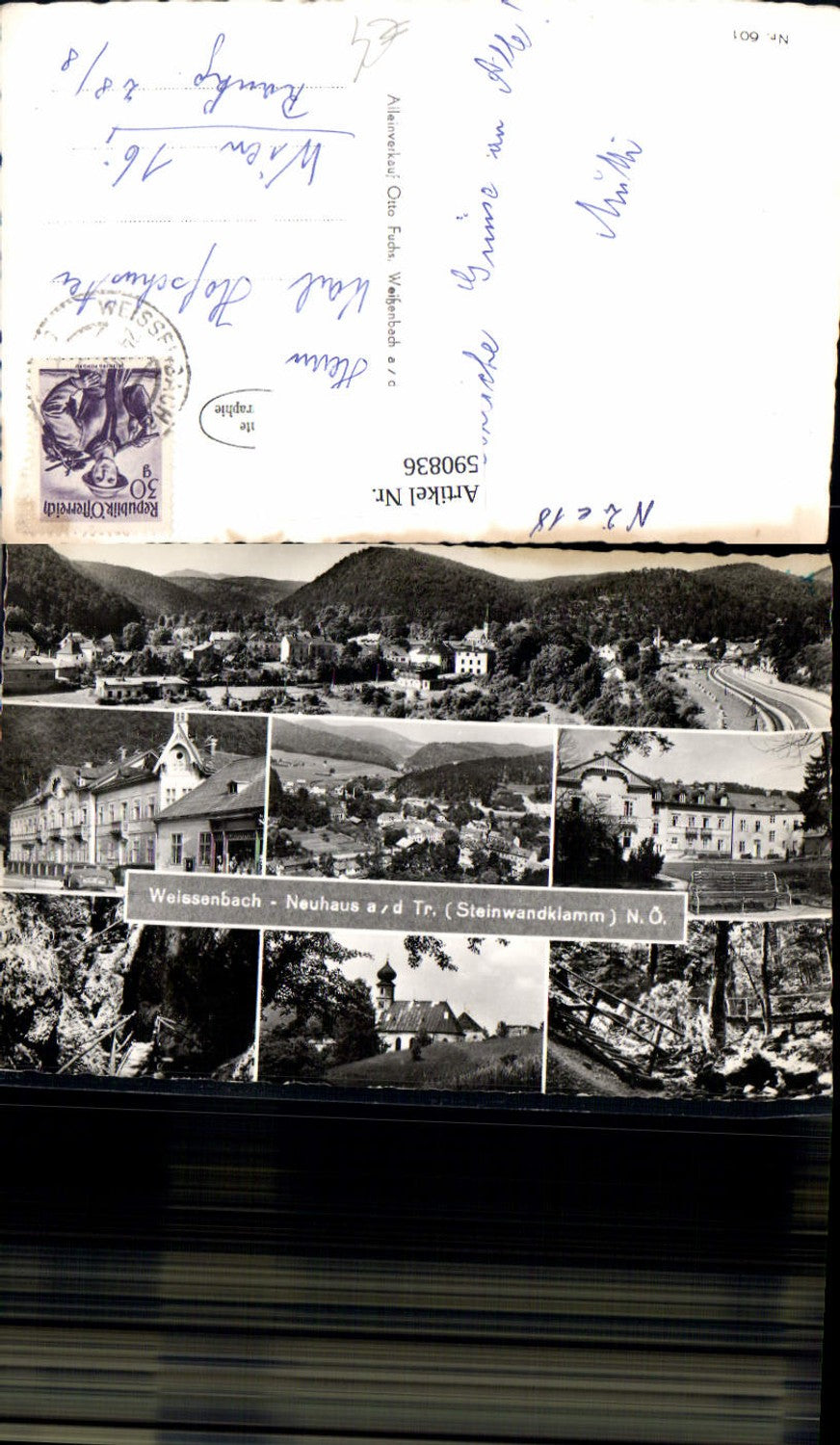 590836,Mehrbild Ak Weissenbach an der Triesting Neuhaus Steinwandklamm