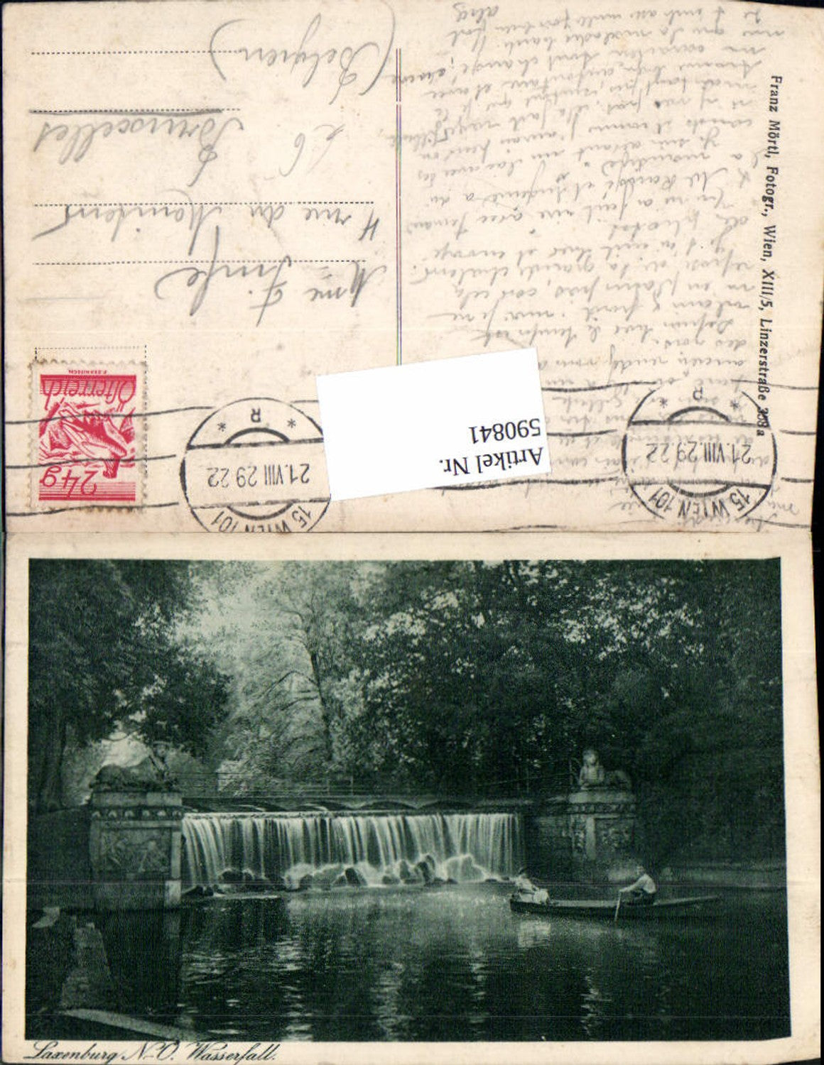 590841,Laxenburg Wasserfall Schlosspark Ruderboot Boot