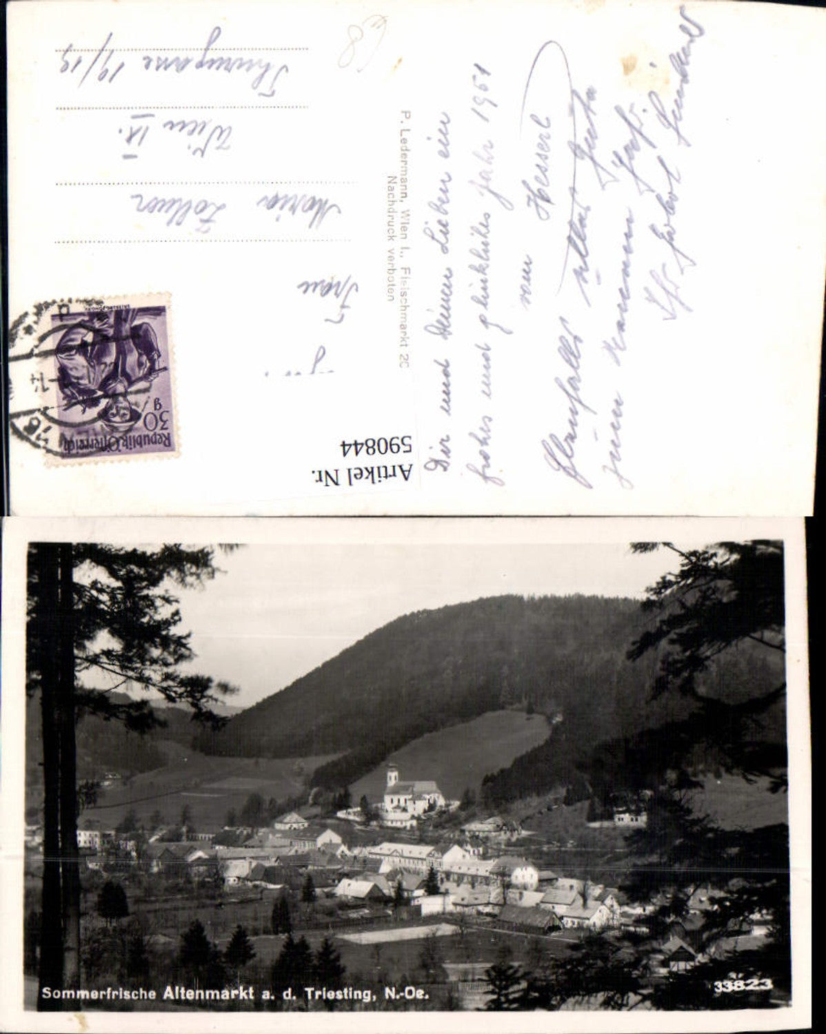 590844,Foto Ak Altenmarkt a. d. Triesting Totale